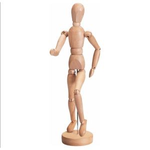 Artist's figure, natural wood, 13 "